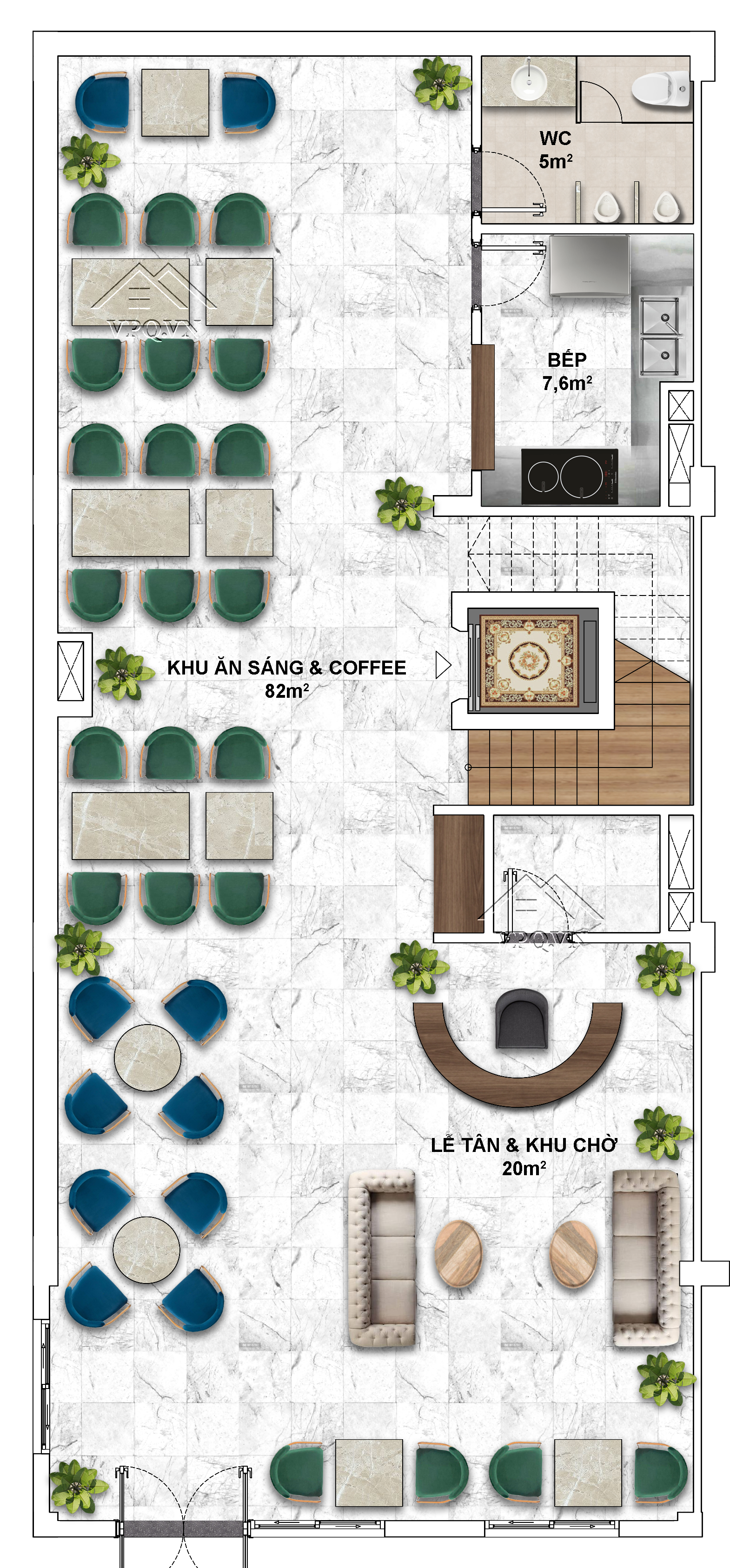 Tầng 1 8x18m